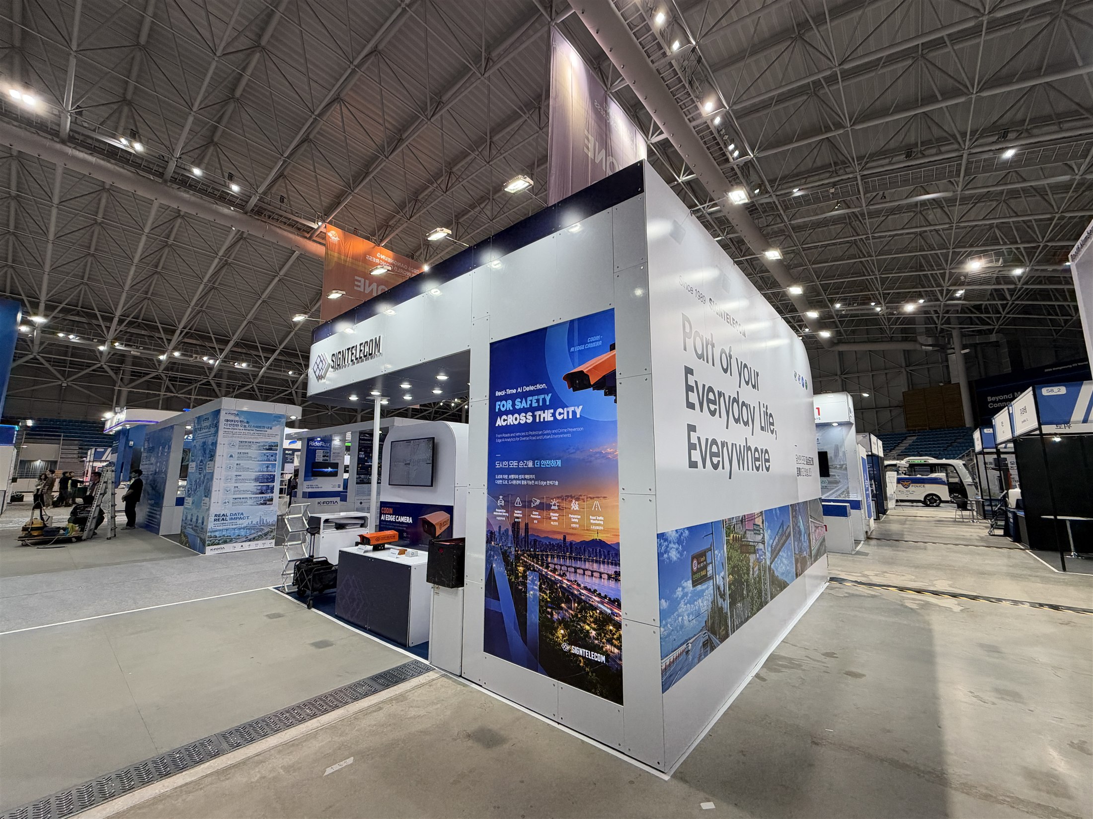 ITS World Congress 2026 · Gangneung · SIGNTELECOM Modular Booth site view 2