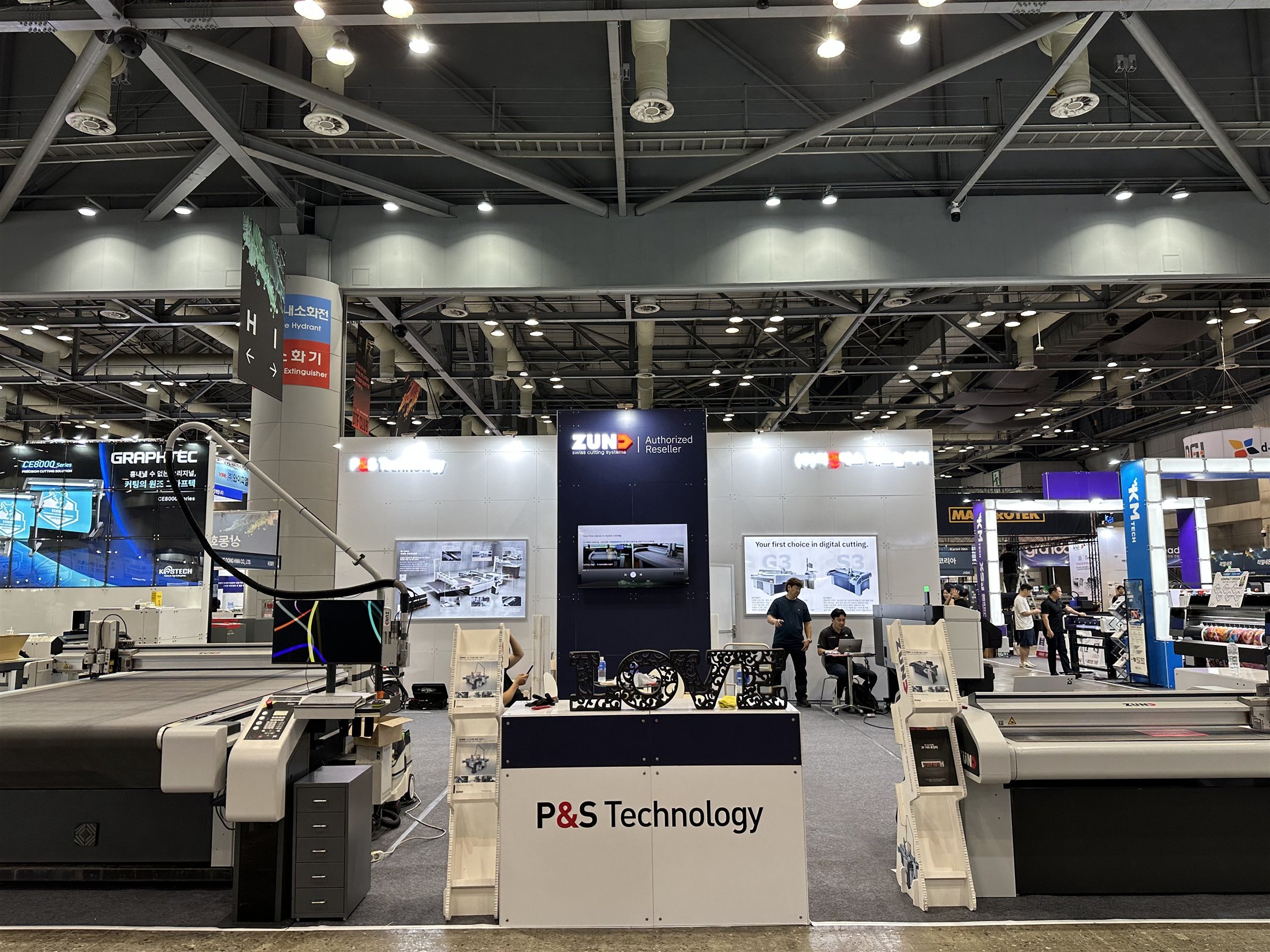 2026 K-PRINT P&S Technology 12부스 조립식 블럭 전시부스 현장